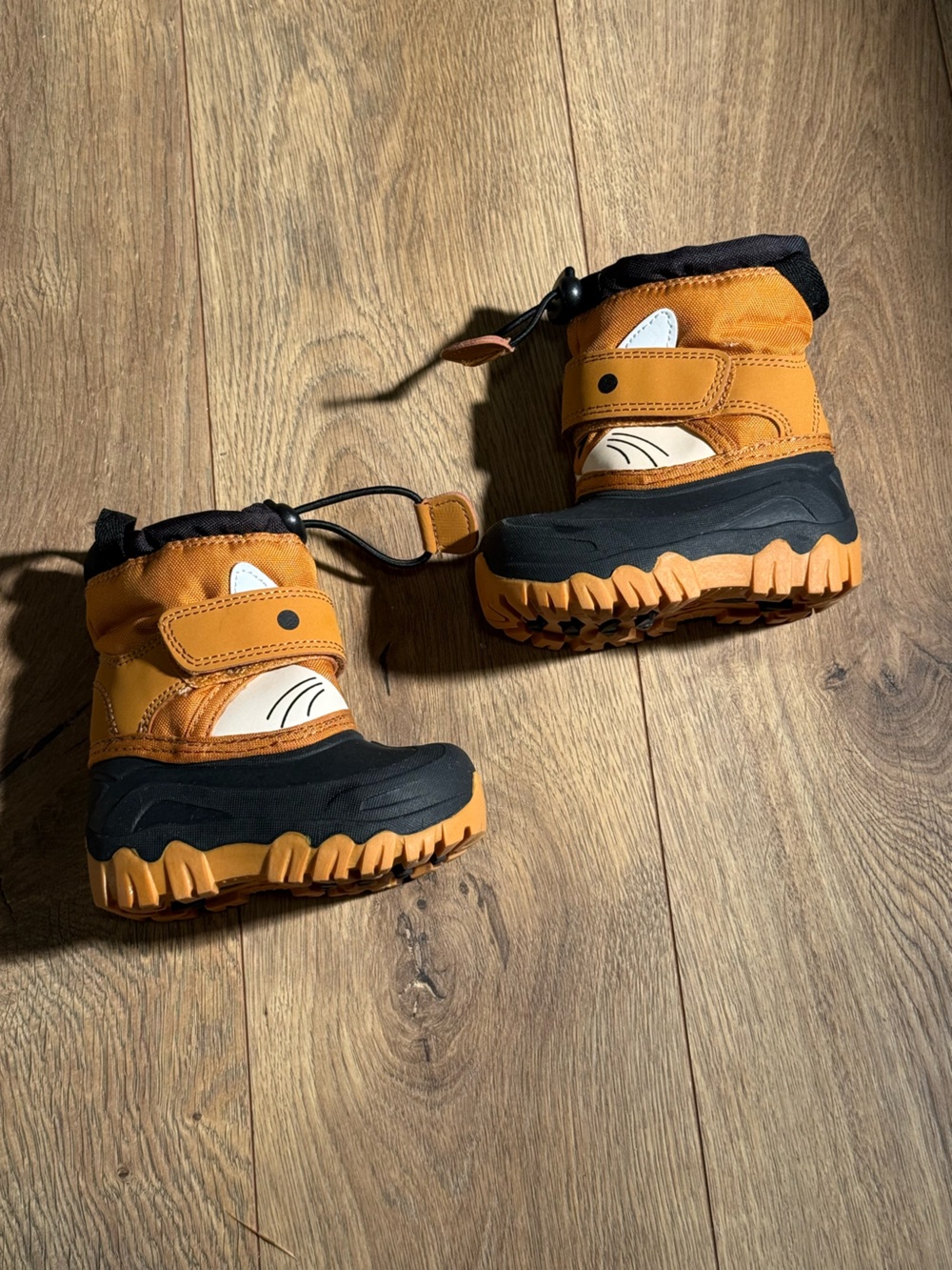 Kids Orange Waterproof Winter Boots - Unbranded